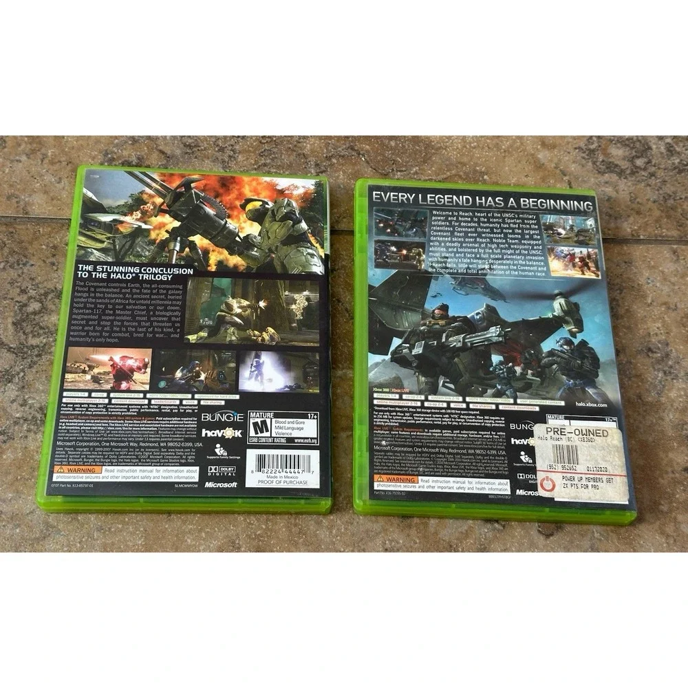 Lot 2 Games Xbox 360: Halo 3, Halo Reach